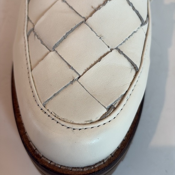 dolce vita Aubree lug sole loafers creamy white basket weave foot size 8 - Picture 16 of 16